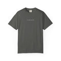 Pepper Gray Designed For Quiet Minds T-Shirt — Small Chest Script