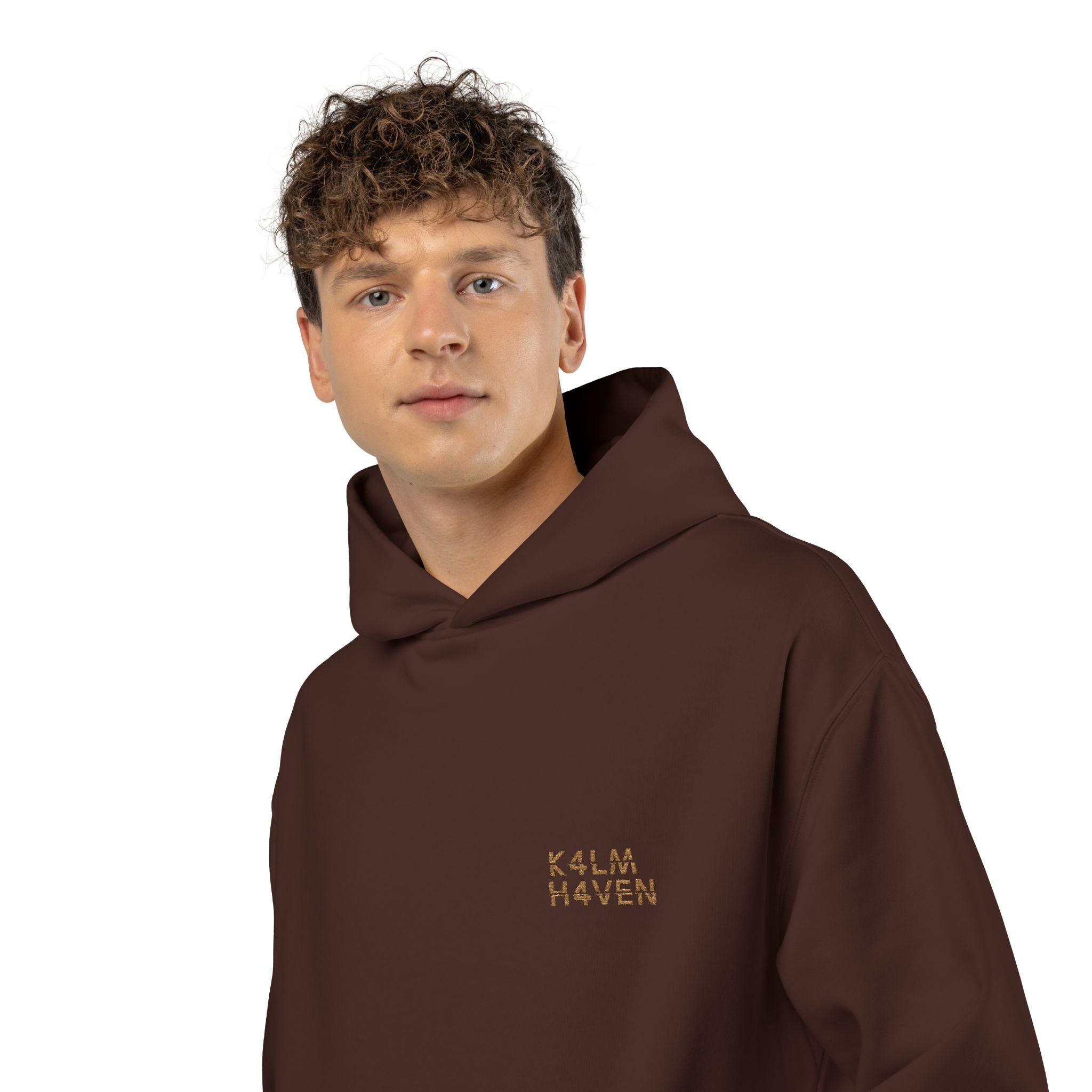 Kalm Haven Brown Hoodie — Cozy Casual Pullover