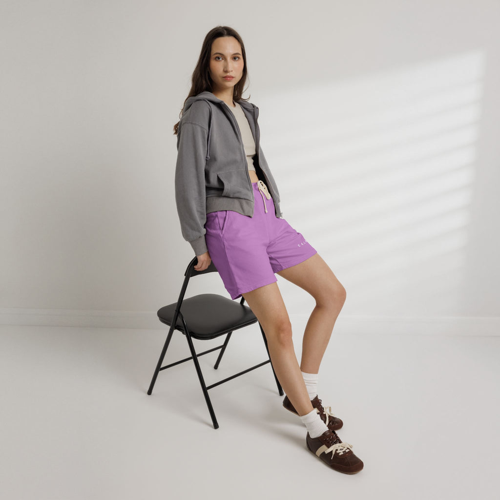K4LM Neon Violet Sweat Shorts