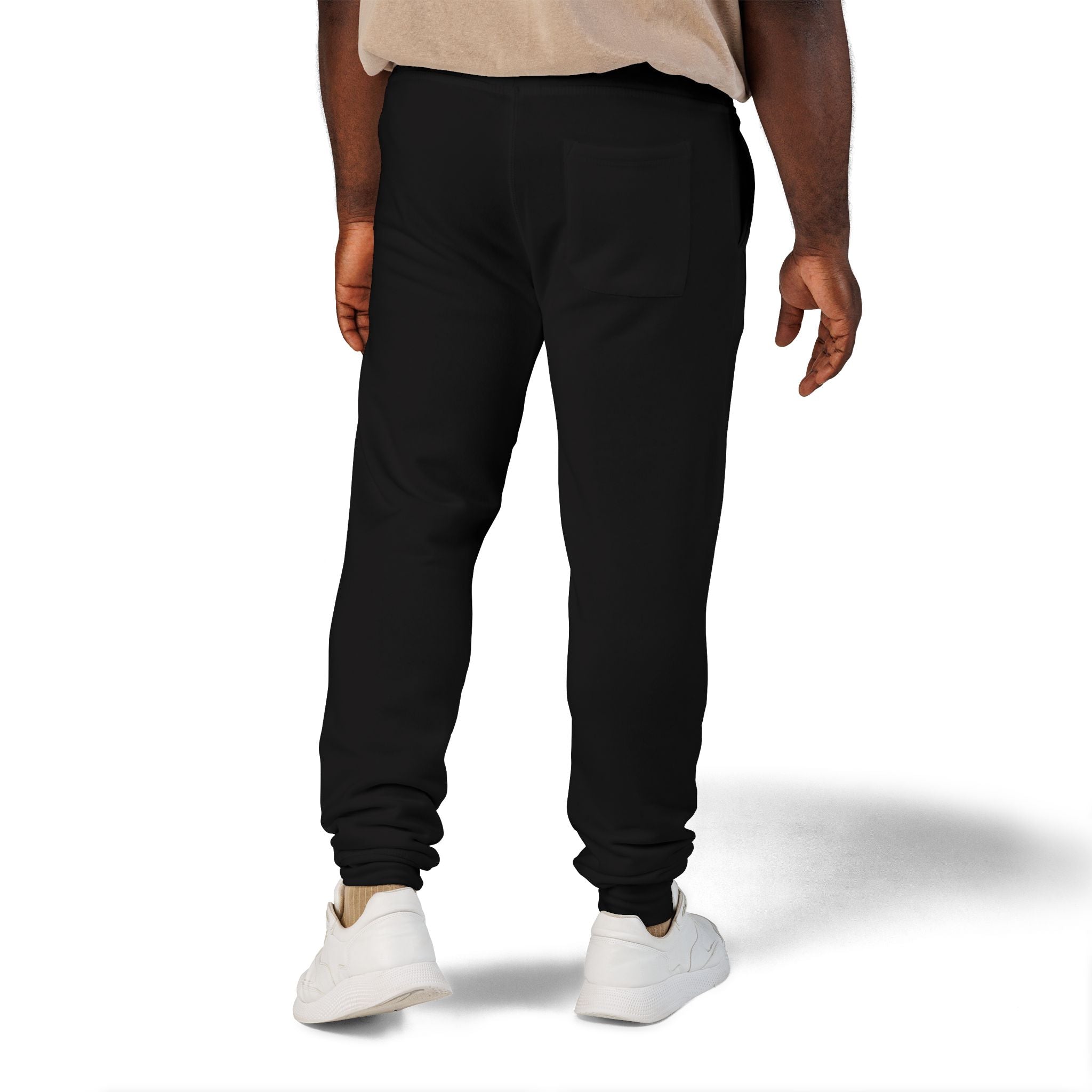 Embroidered 'Kalm Haven' Fleece Sweatpants — Cozy Casual Sweats