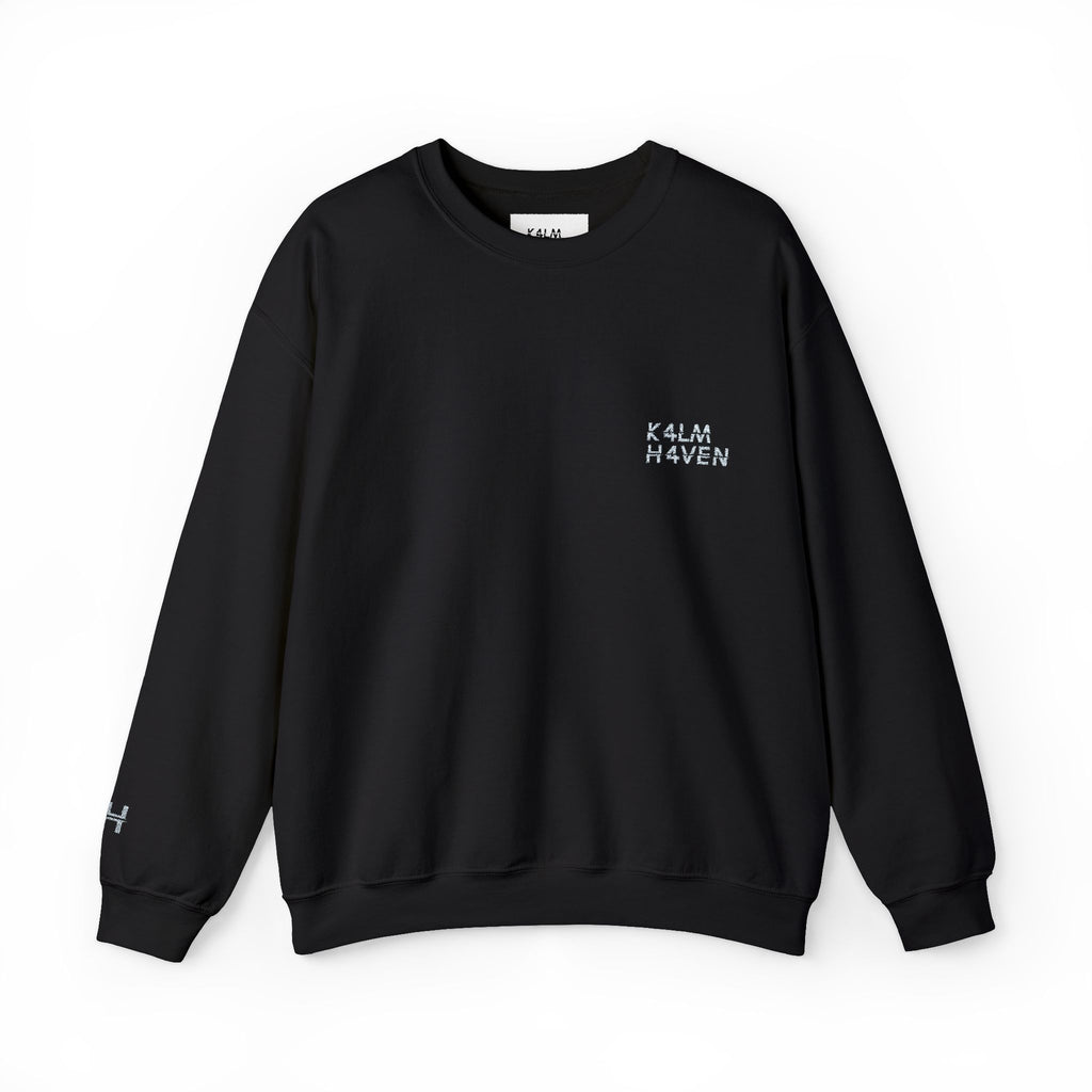 Kalm Haven Black Minimalist Crewneck Sweatshirt
