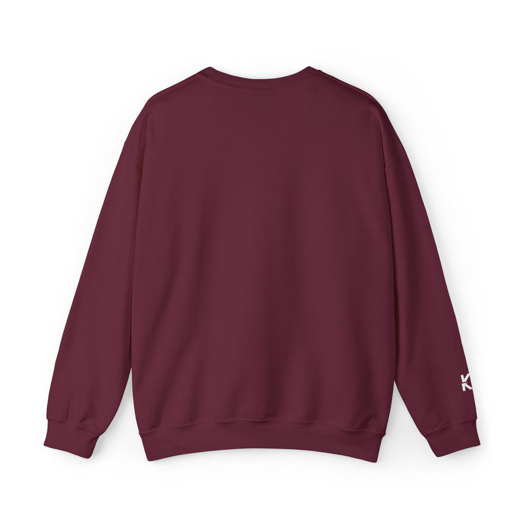Kalm Haven Maroon Minimalist Crewneck Sweatshirt