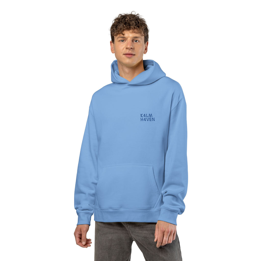 Kalm Haven Blue Hoodie — Minimalist Blue Pullover