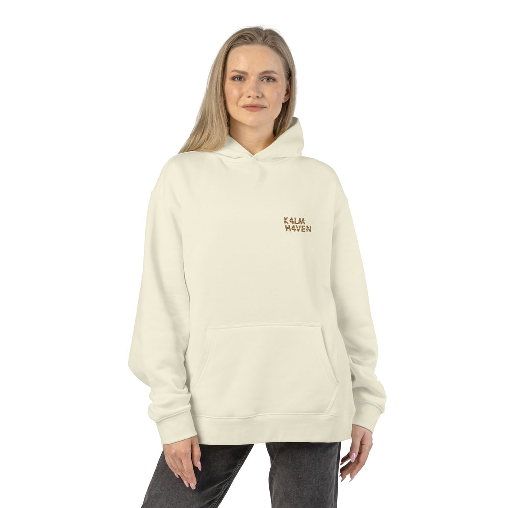 Kalm Haven Cream Hoodie — Minimalist Cream Pullover