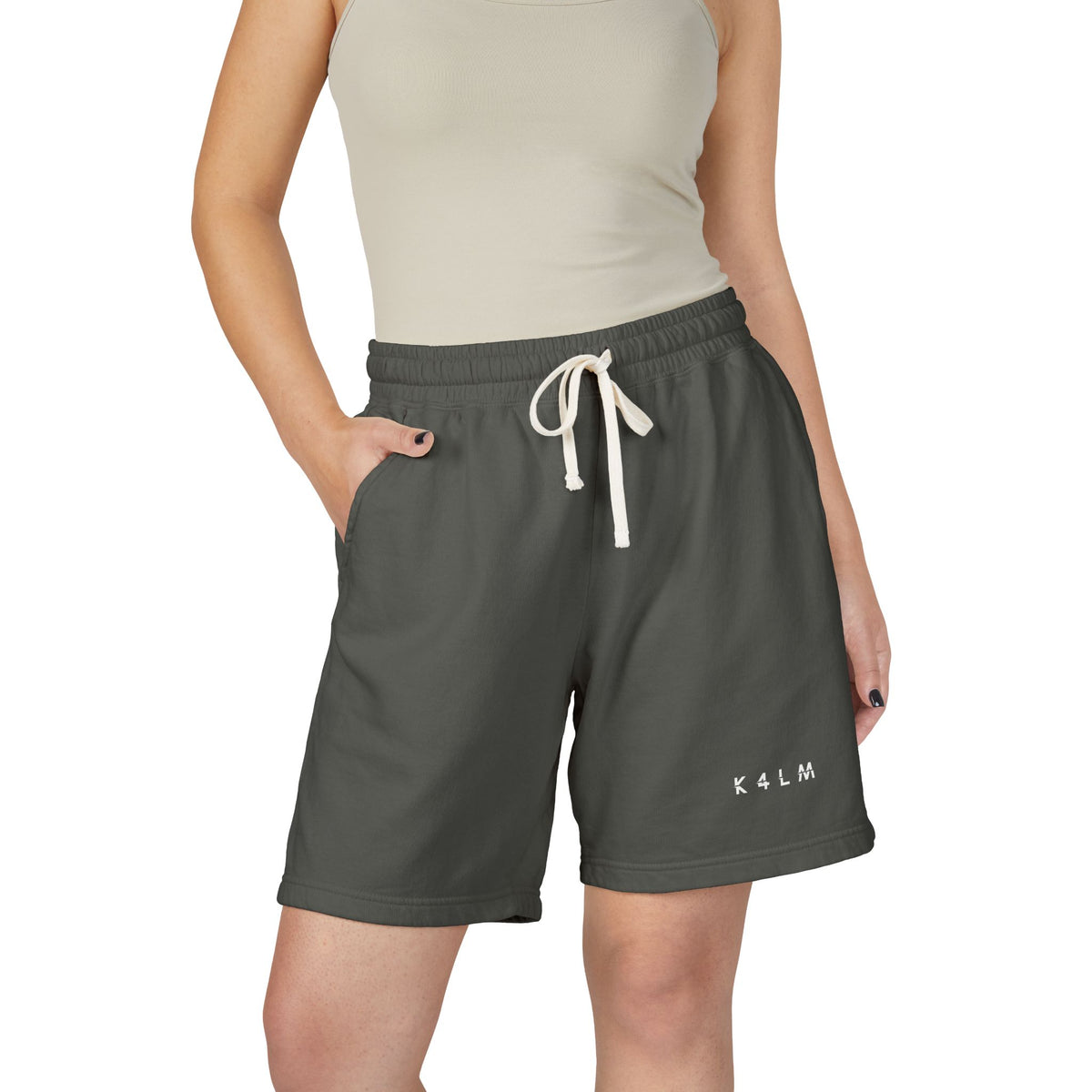K4LM Pepper Gray Sweat Shorts