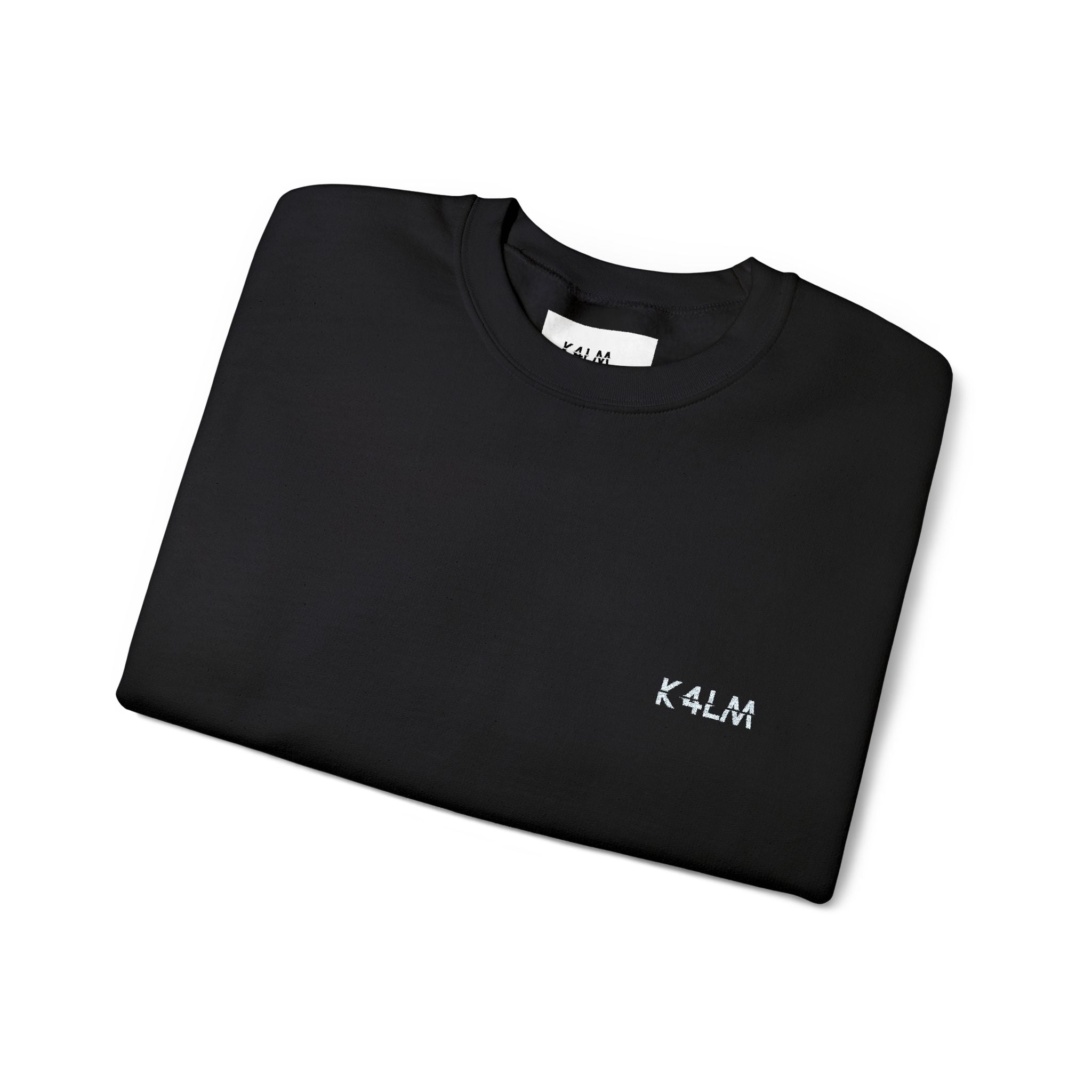 Kalm Haven Black Minimalist Crewneck Sweatshirt
