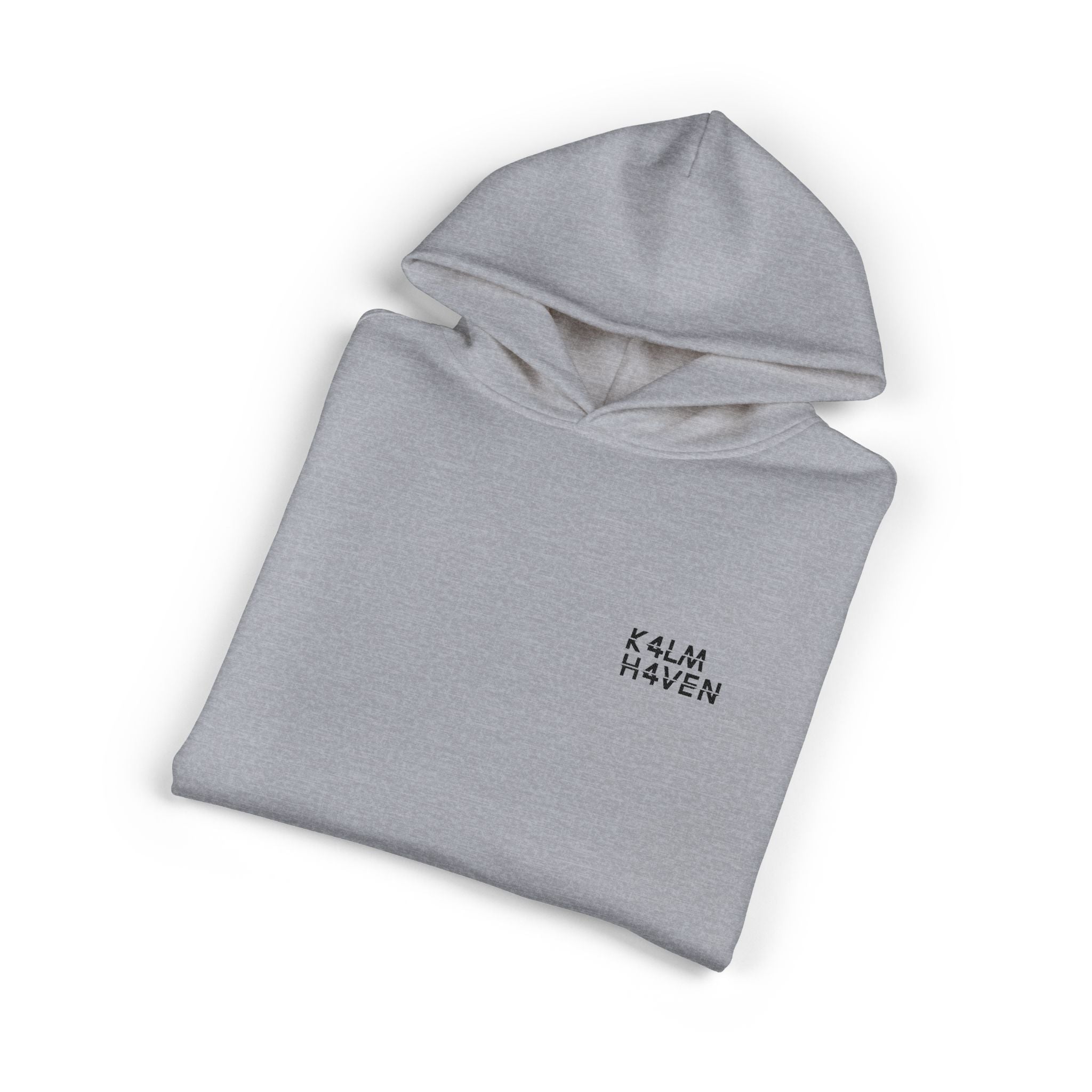 Grey Kalm Haven Hoodie — Minimalist Pullover