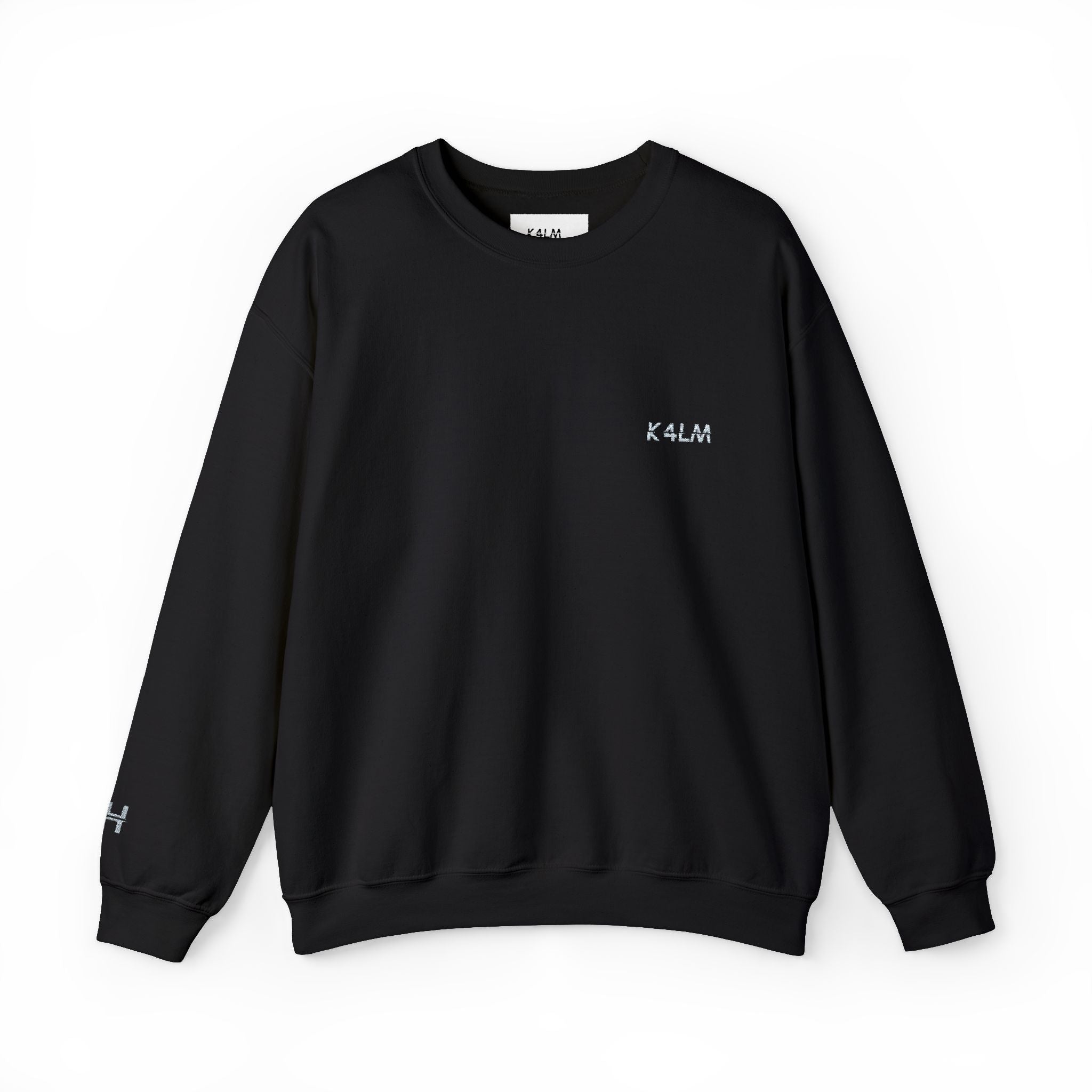 Kalm Haven Black Minimalist Crewneck Sweatshirt