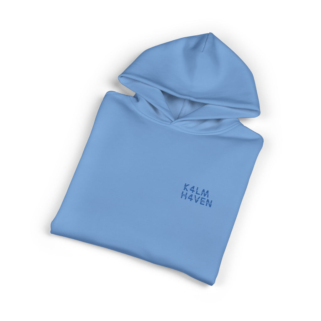 Kalm Haven Blue Hoodie — Minimalist Blue Pullover