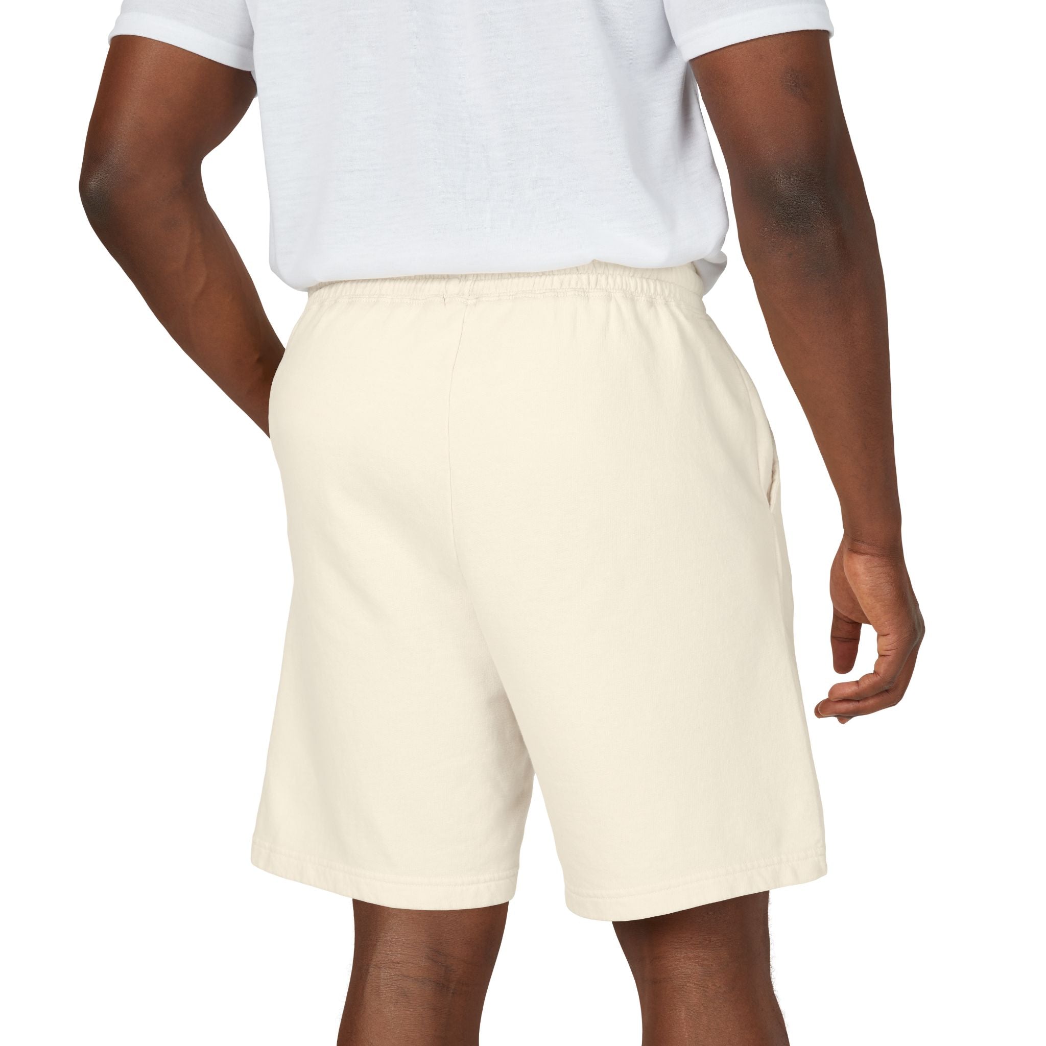 K4LM H4VEN Ivory Sweat Shorts — Garment-Dyed Relaxed Lounge Shorts