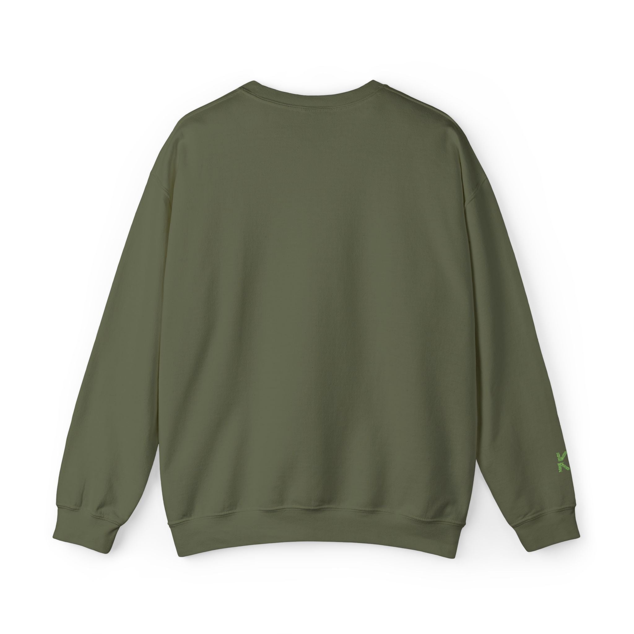Kalm Haven Green Minimalist Crewneck Sweatshirt
