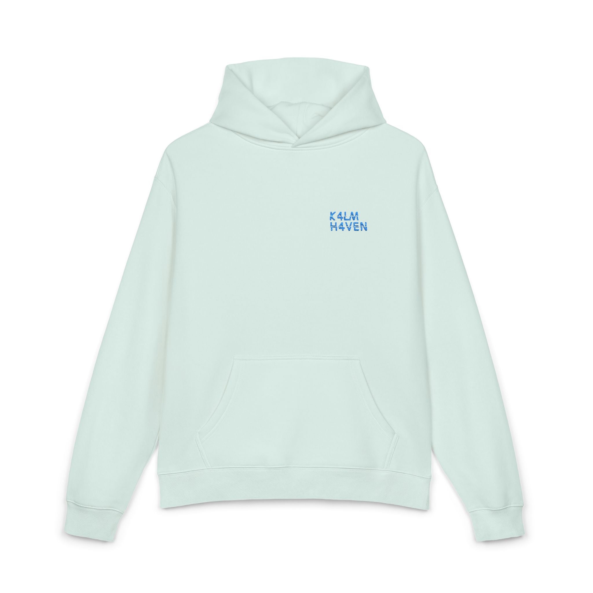 Kalm Haven Seafoam Hoodie — Minimalist Mint Hoodie