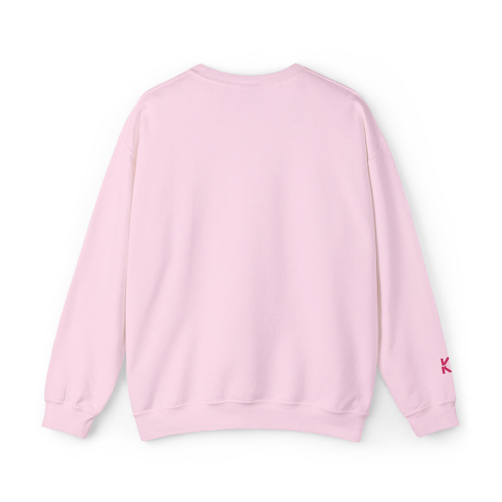 Kalm Haven Pink Minimalist Crewneck Sweatshirt