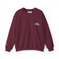Kalm Haven Maroon Minimalist Crewneck Sweatshirt