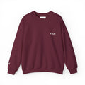 Kalm Haven Maroon Minimalist Crewneck Sweatshirt