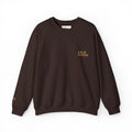 Kalm Haven Minimalist Brown Crewneck Sweatshirt