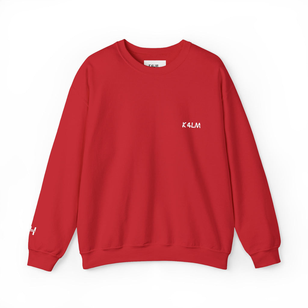 Kalm Haven Red Minimalist Crewneck Sweatshirt