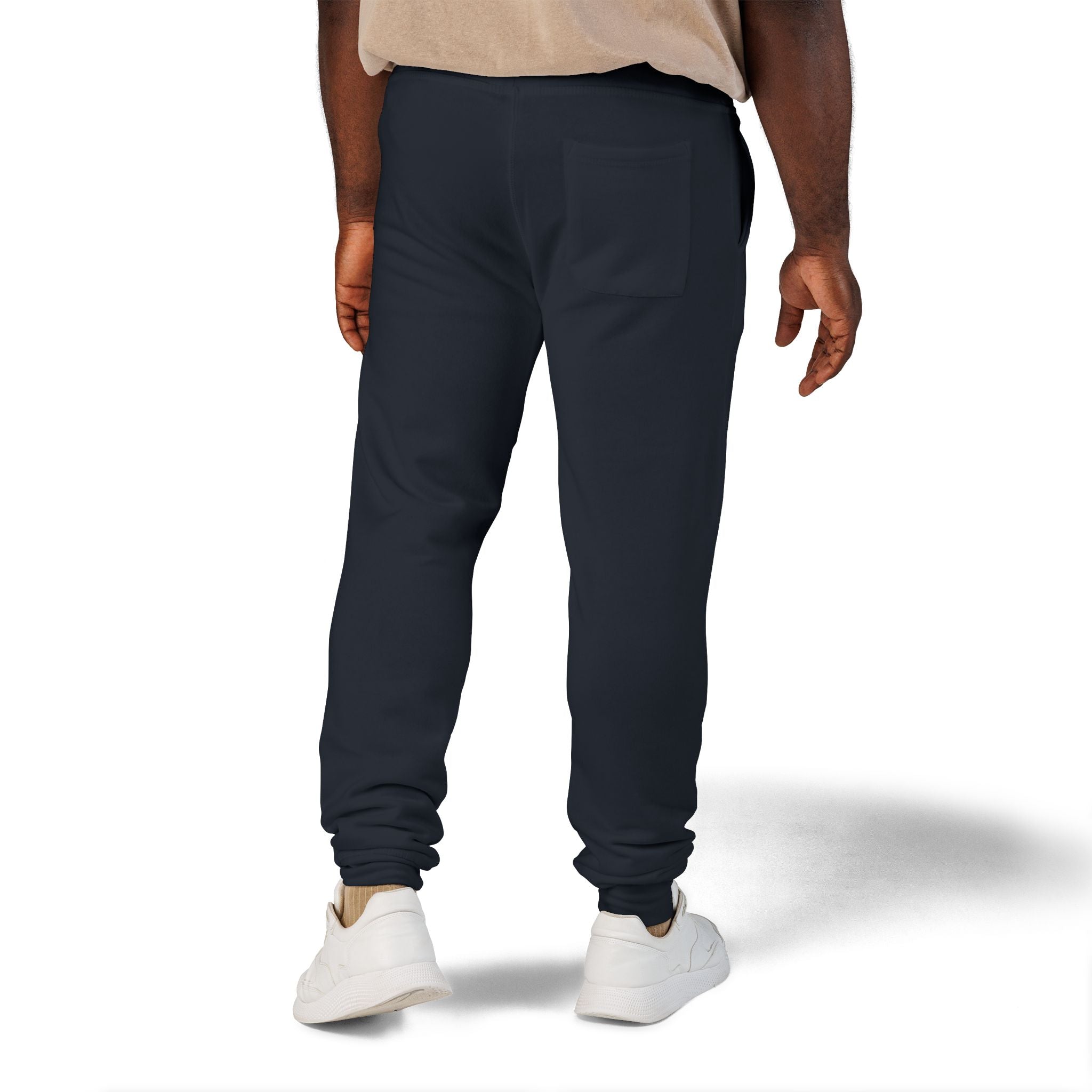 Kalm Haven Fleece Sweatpants — Cozy Casual Navy Blue Sweats
