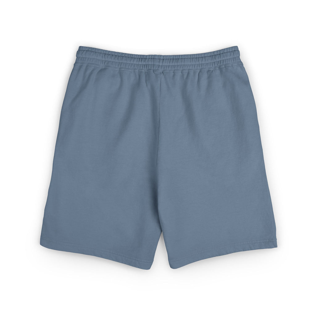 K4LM H4VEN Blue Sweat Shorts — Garment-Dyed Relaxed Lounge Shorts