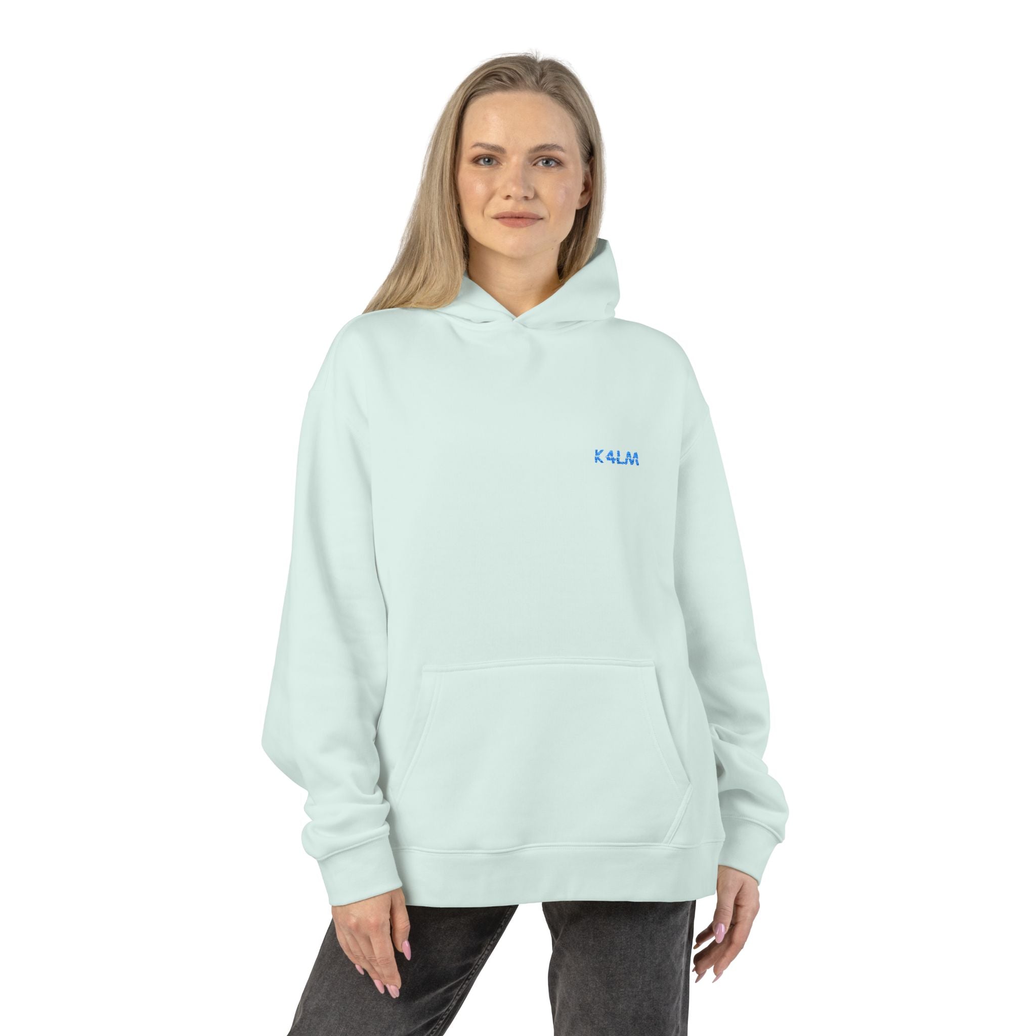 Kalm Haven Seafoam Hoodie — Minimalist Mint Hoodie
