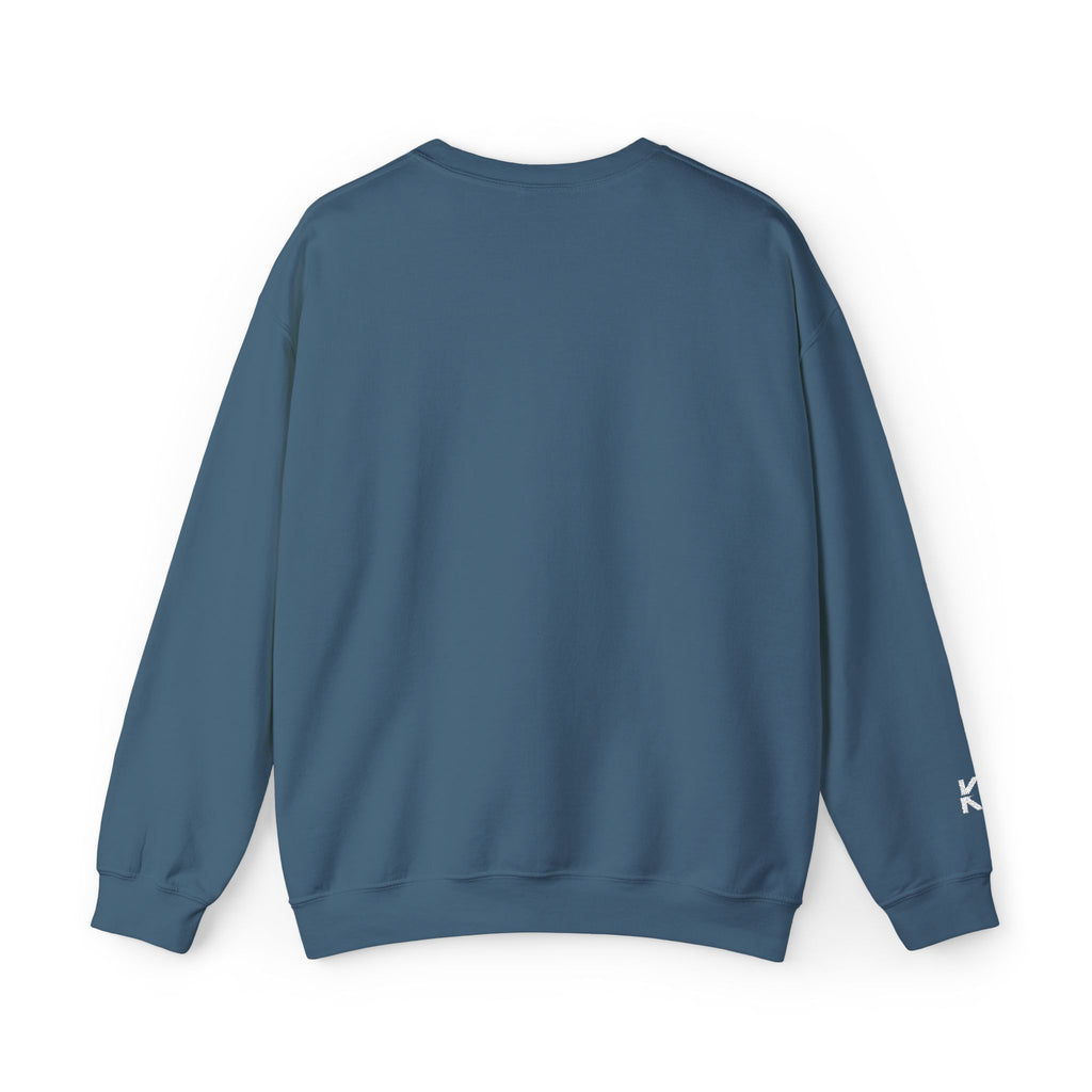 Kalm Haven Indigo Minimalist Crewneck Sweatshirt