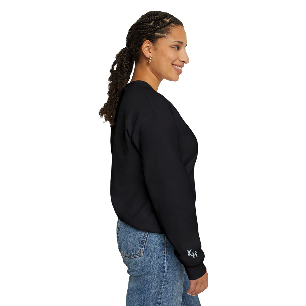 Kalm Haven Black Minimalist Crewneck Sweatshirt