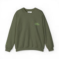 Kalm Haven Green Minimalist Crewneck Sweatshirt