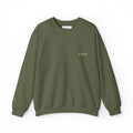 Kalm Haven Green Minimalist Crewneck Sweatshirt