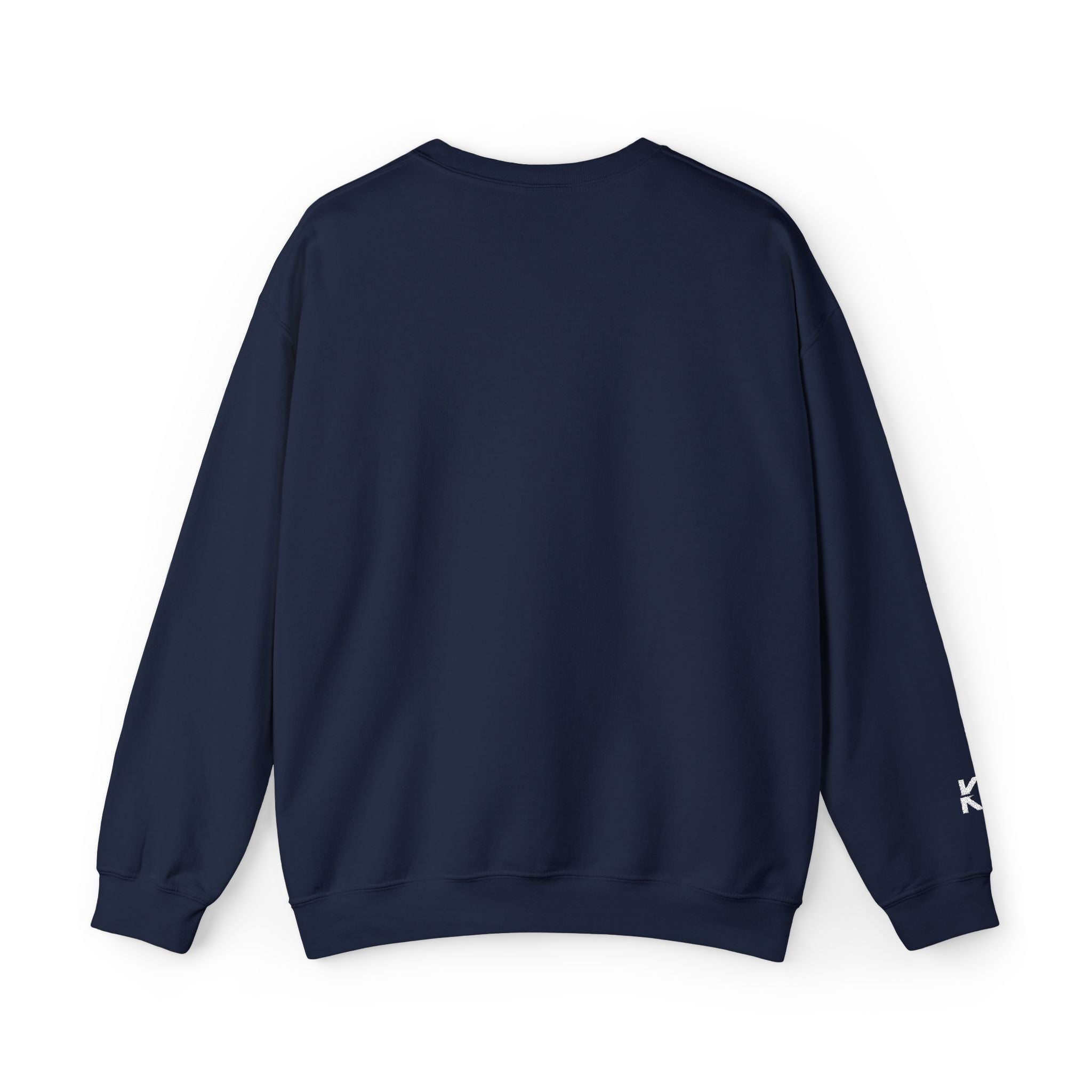 Kalm Haven Navy Blue Minimalist Crewneck Sweatshirt
