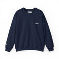 Kalm Haven Navy Blue Minimalist Crewneck Sweatshirt
