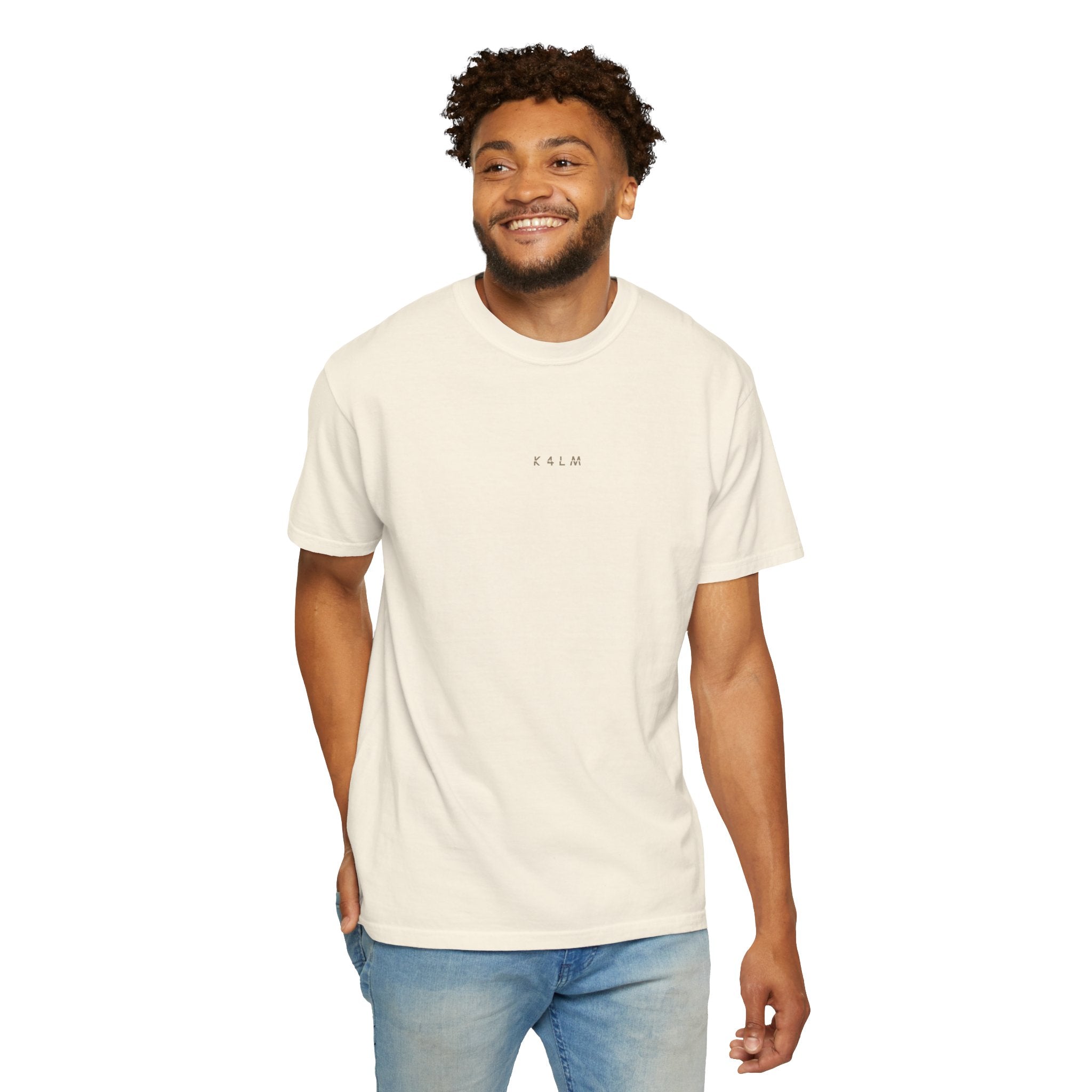 Ivory Designed For Quiet Minds T-Shirt — Small Chest Script