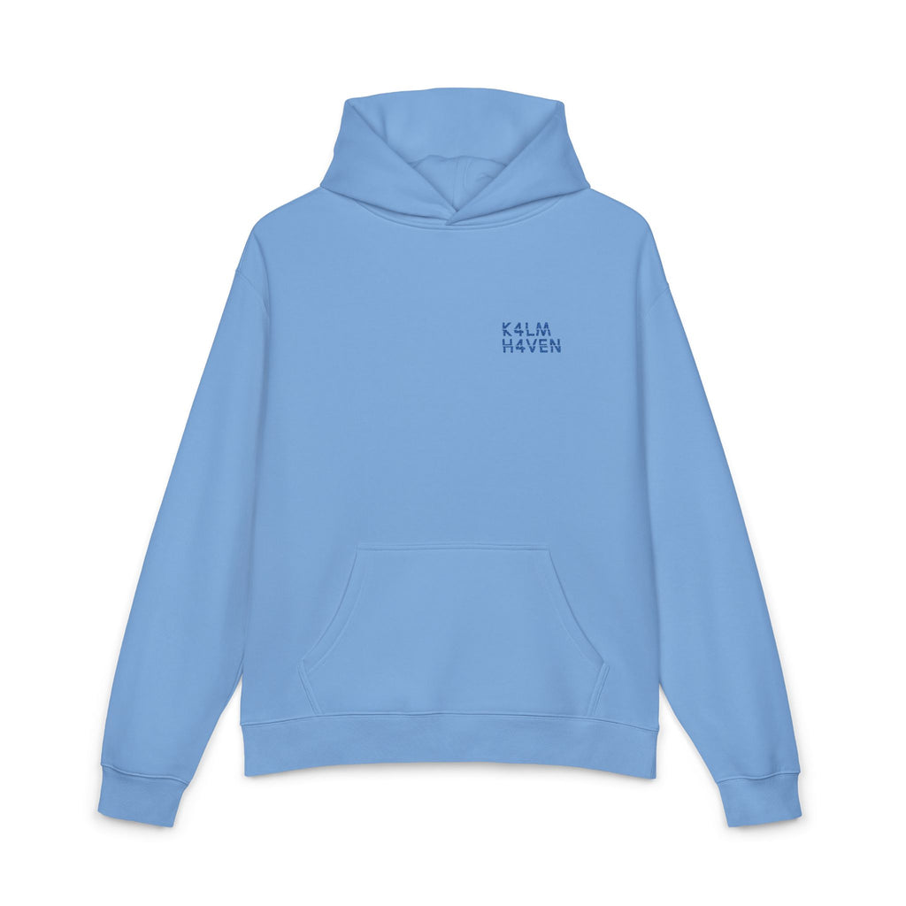Kalm Haven Blue Hoodie — Minimalist Blue Pullover