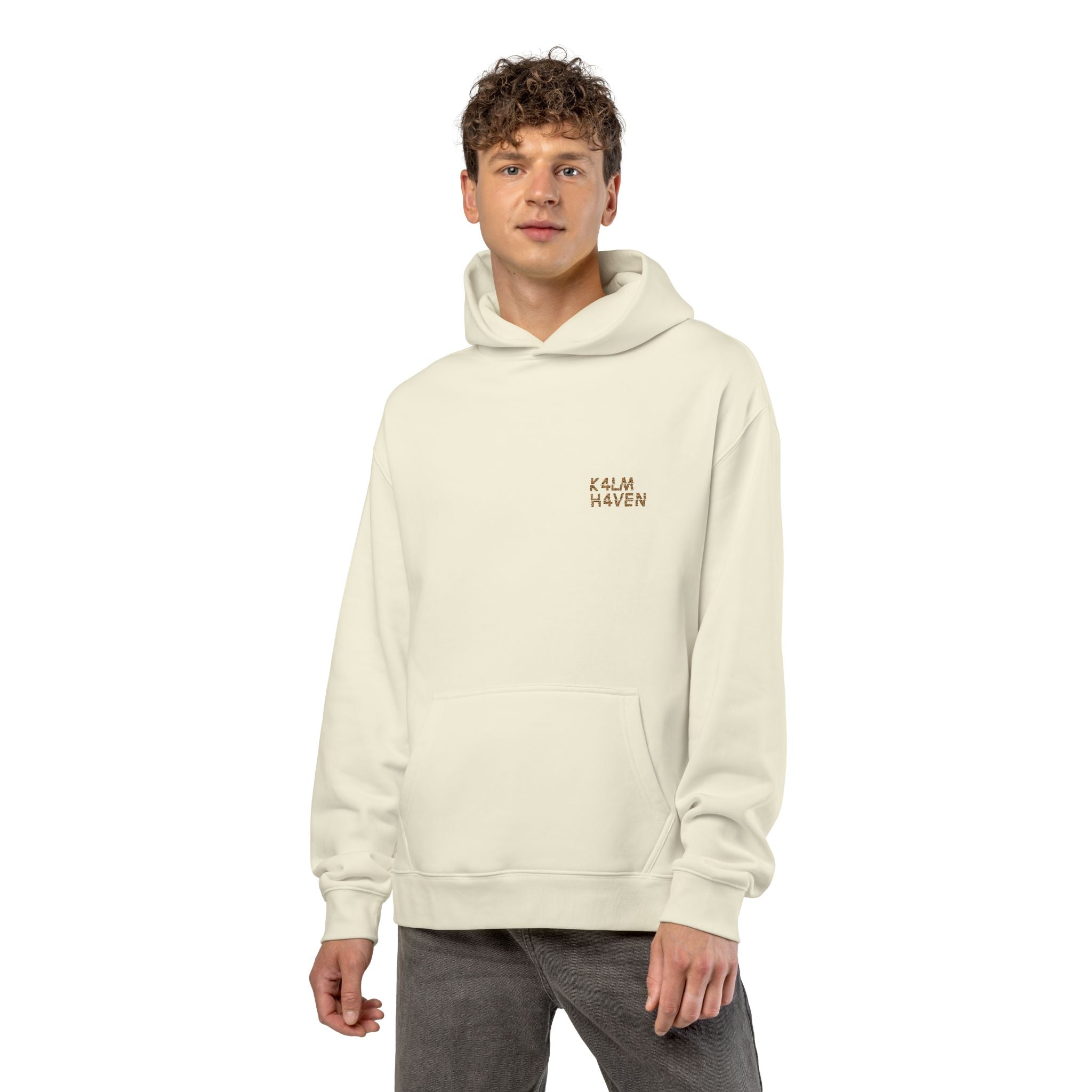 Kalm Haven Cream Hoodie — Minimalist Cream Pullover