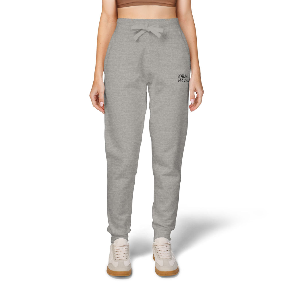 Kalm Haven Fleece Sweatpants — Cozy Casual Grey Sweats