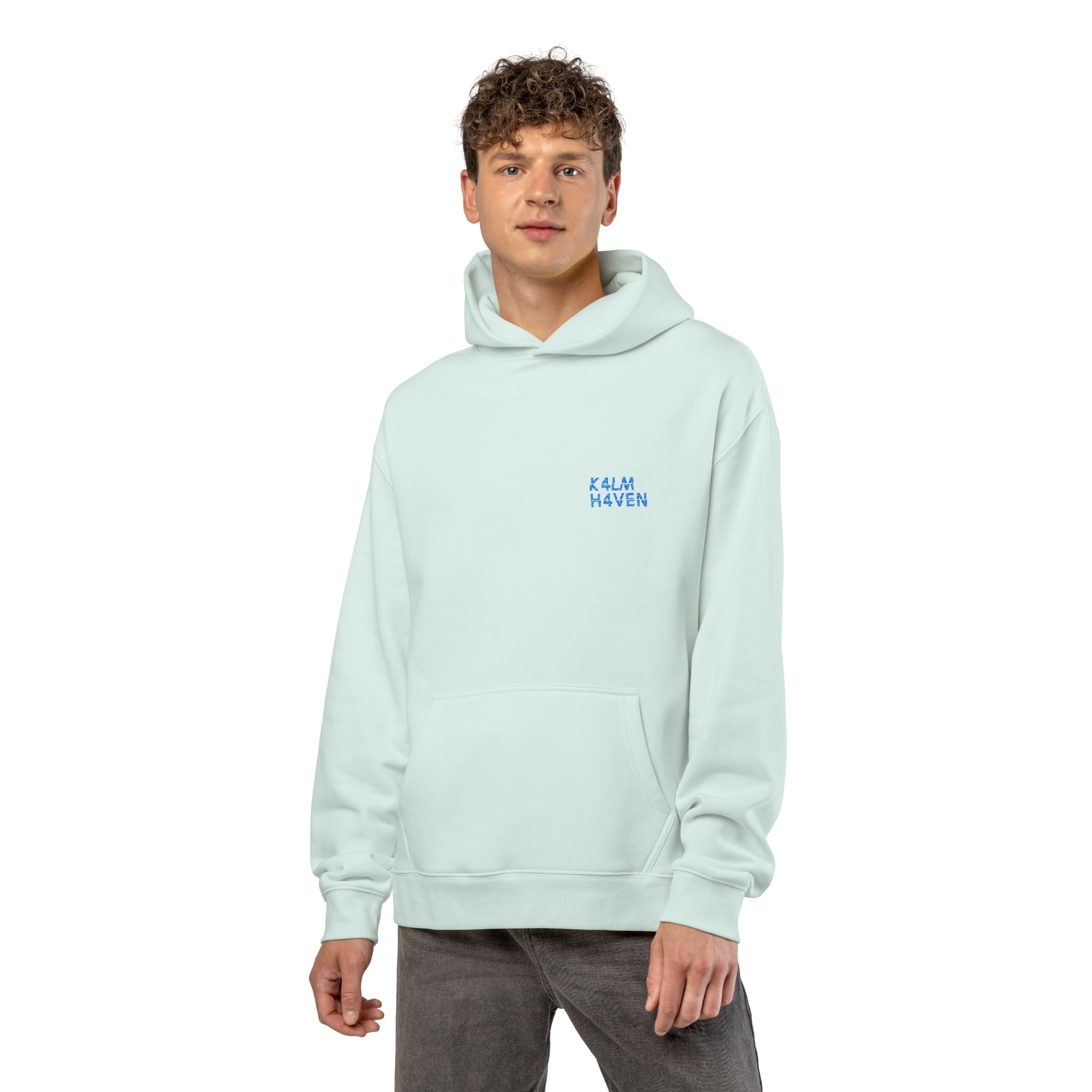 Kalm Haven Seafoam Hoodie — Minimalist Mint Hoodie