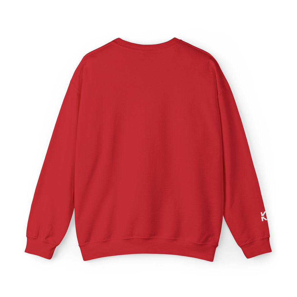 Kalm Haven Red Minimalist Crewneck Sweatshirt