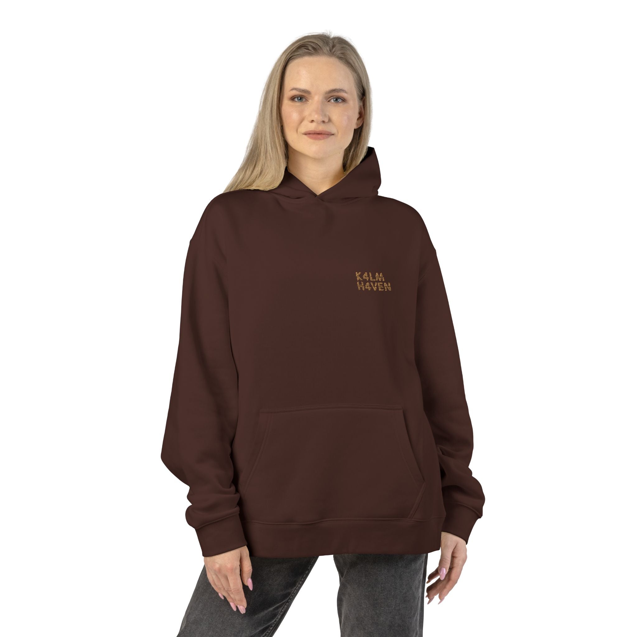 Kalm Haven Brown Hoodie — Cozy Casual Pullover